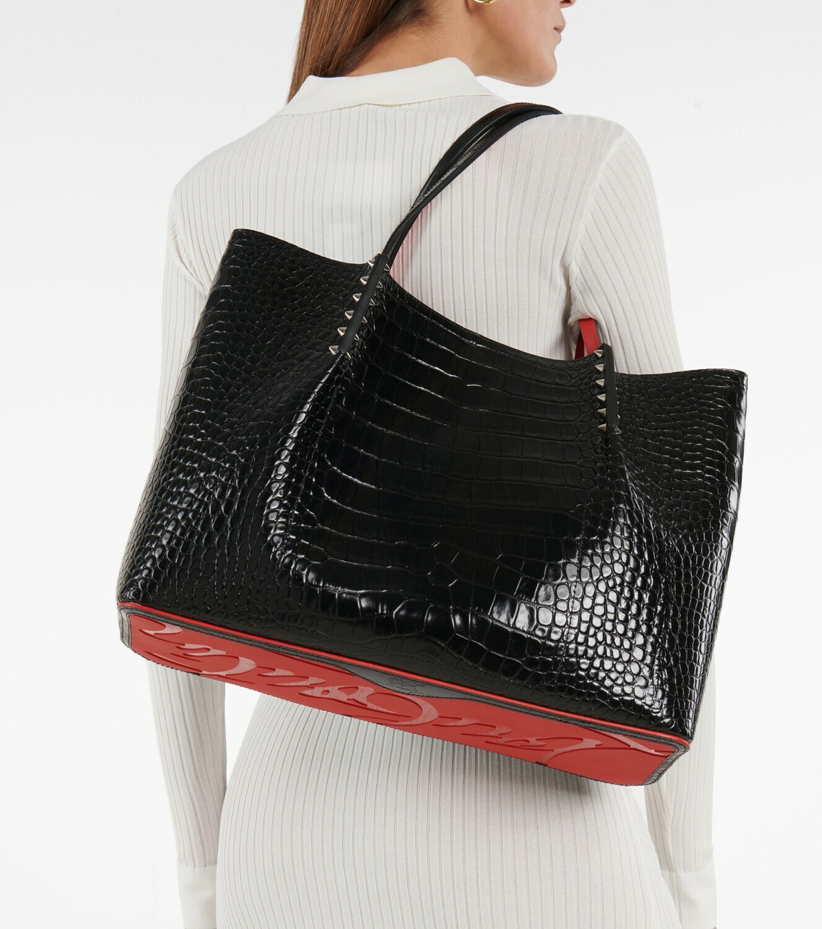 Christian Louboutin - Cabarock Large studded leather tote