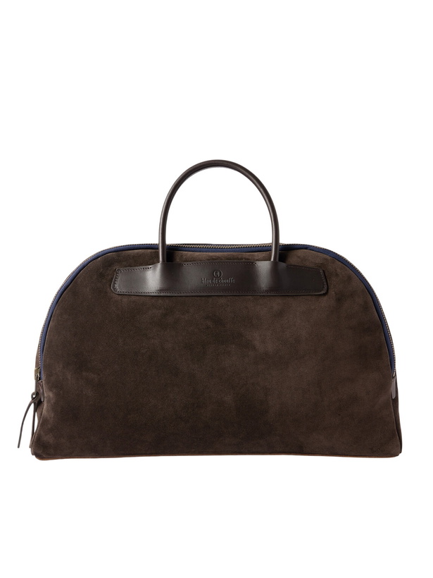 Photo: Bleu de Chauffe - Leather-Trimmed Suede Weekend Bag