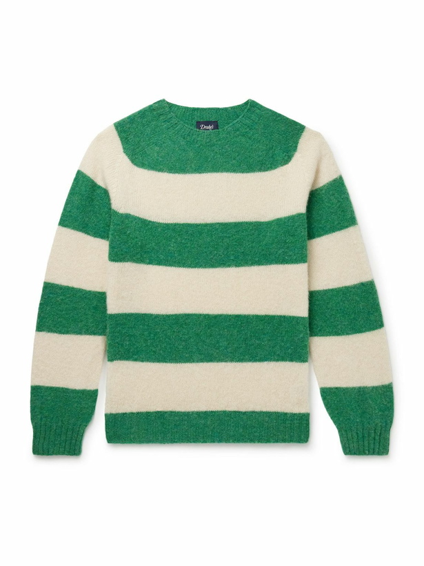 Photo: Drake's - HIM Striped Wool Sweater - Multi