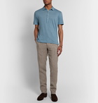 Boglioli - Linen Polo Shirt - Blue