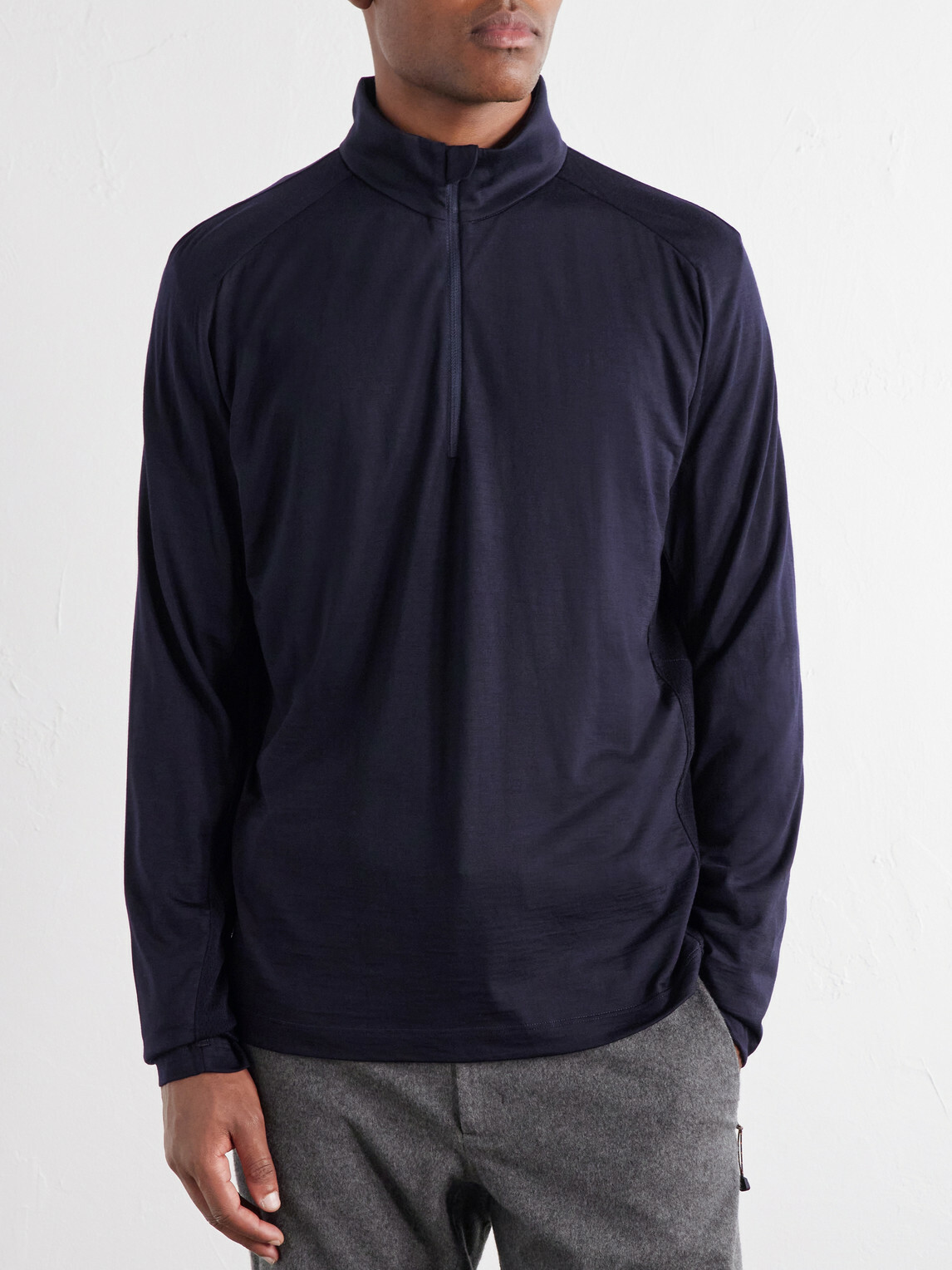 SEASE - Runner Virgin Wool Ski Mid-Layer - Blue