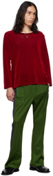 NEEDLES Red Raglan Long Sleeve T-Shirt