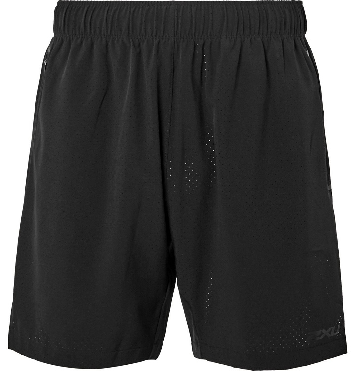 Photo: 2XU - X-CTRL Perforated Stretch Shorts - Black