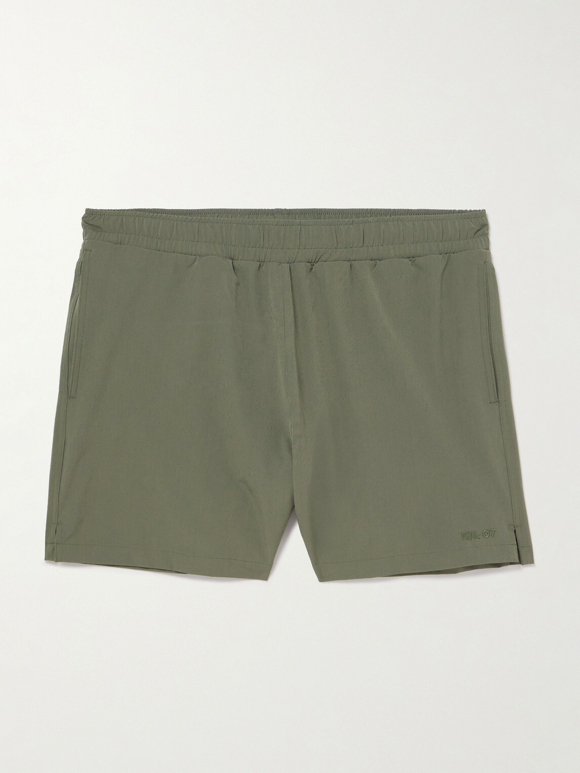 NN07 - Holiday 10039 Straight-Leg Short-Length Recycled-Shell Swim Shorts - Green