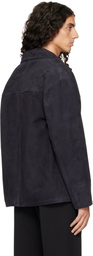 Arma Navy Jack Suede Jacket