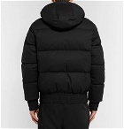 AMI - Quilted Cotton-Shell Hooded Down Jacket - Black