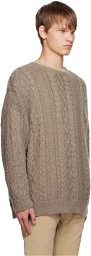 UNDERCOVER Beige Crewneck Sweater