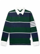 Thom Browne - Striped Wool Rugby Shirt - Blue