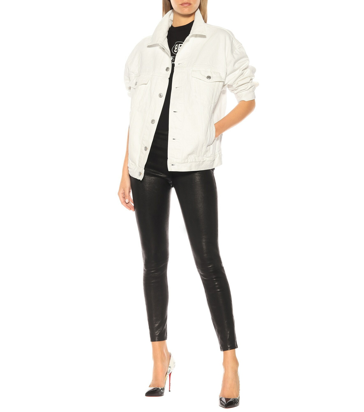 Frame - Le High Skinny leather pants