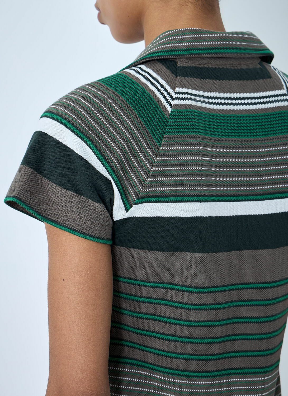 Lacoste Slim Fit Striped Piqué Polo Shirt