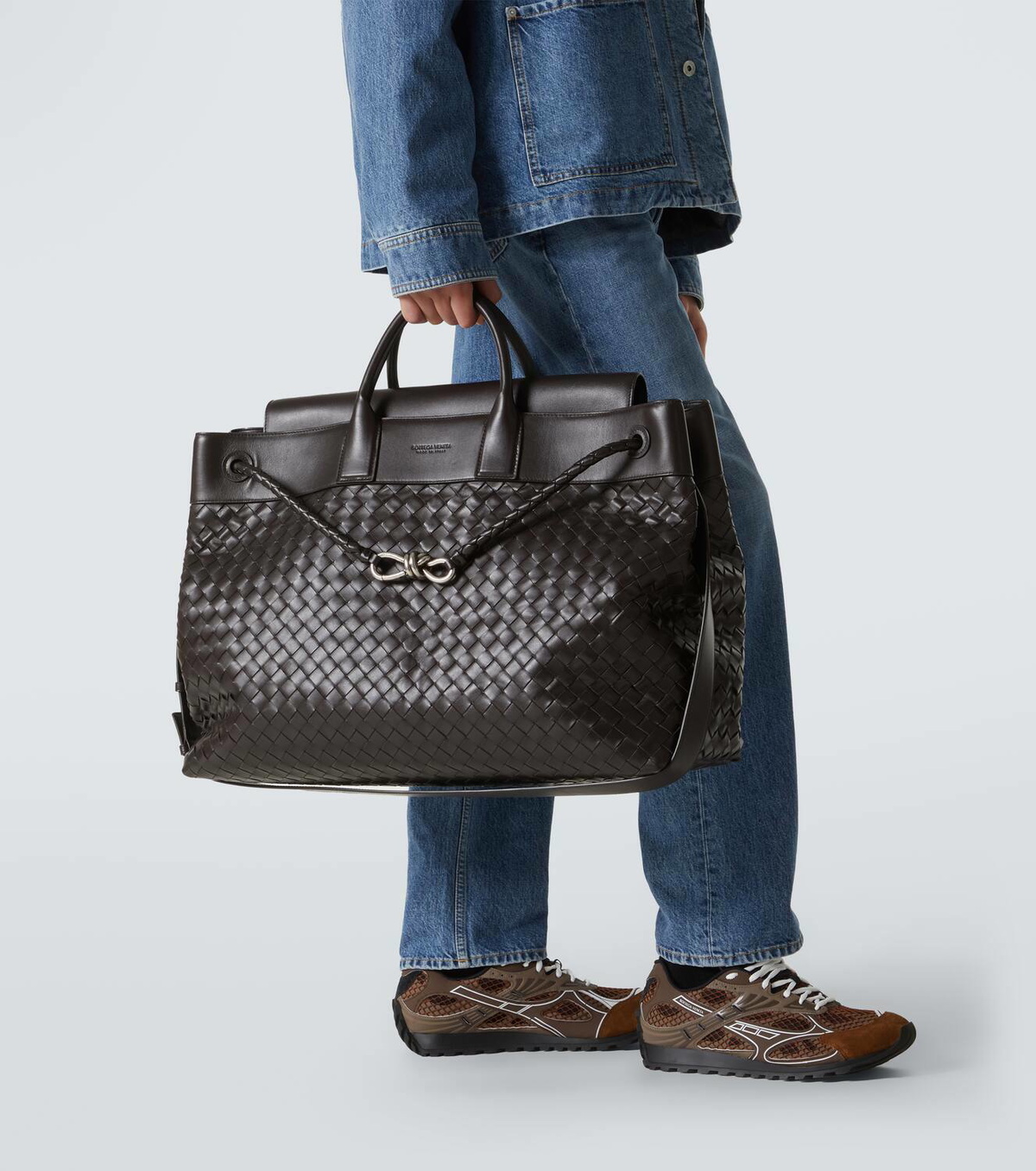 Bottega Veneta Andiamo Voyager Large leather duffel bag