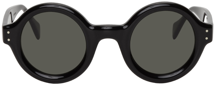 Photo: Gucci Black & Grey Round Sunglasses