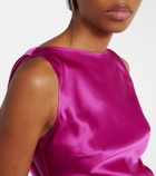 Nina Ricci Open-back silk-blend satin top