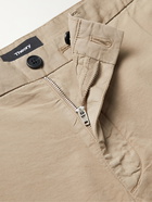 THEORY - Zaine Slim-Fit Organic Cotton-Blend Twill Trousers - Neutrals