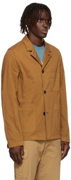 PS by Paul Smith Tan Convertible Collar Jacket