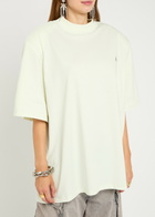 The Attico Killie Oversized Cotton T-shirt Off White