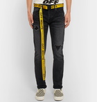 Off-White - 3.5cm Yellow Industrial Canvas Belt - Yellow