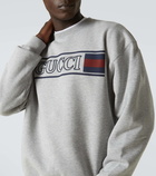 Gucci Gucci Web cotton jersey sweatshirt