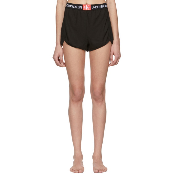 Photo: Calvin Klein Underwear Black Mesh Sleepwear Shorts
