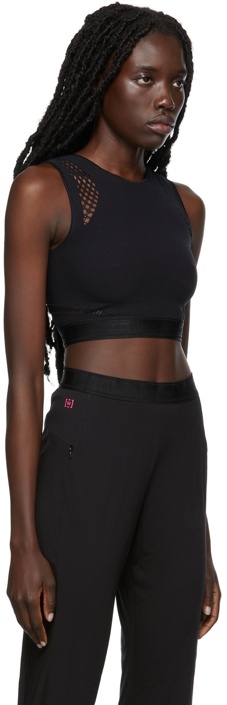 Wolford Black Shuri Crop Sport Top Wolford