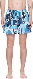 Paul Smith Blue Tropical Floral Swim Shorts