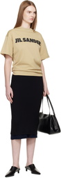 Jil Sander Beige Logo T-shirt