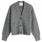 Closed Women's V Neck Cardigan in Grey Heather Melange