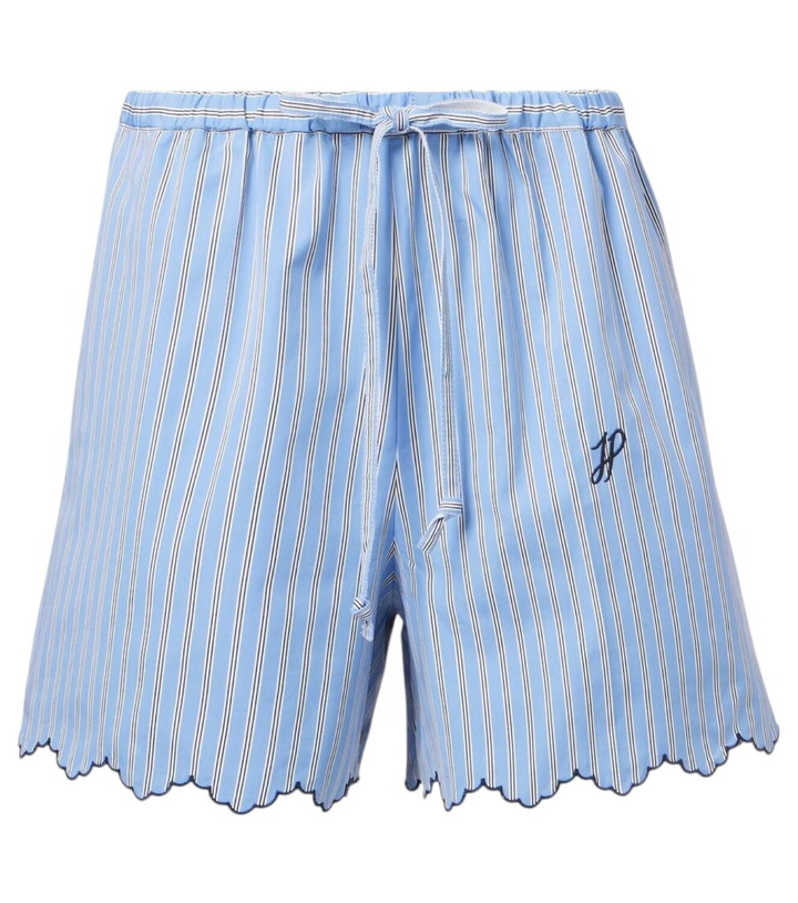 Photo: Patou Scalloped cotton poplin shorts
