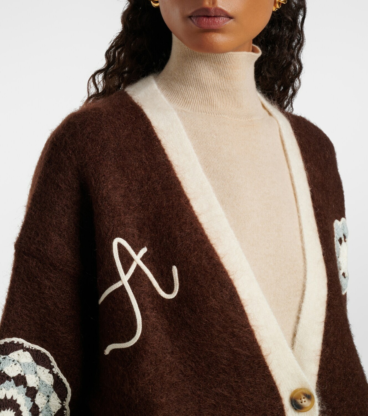Alémais Crochet-trimmed cardigan