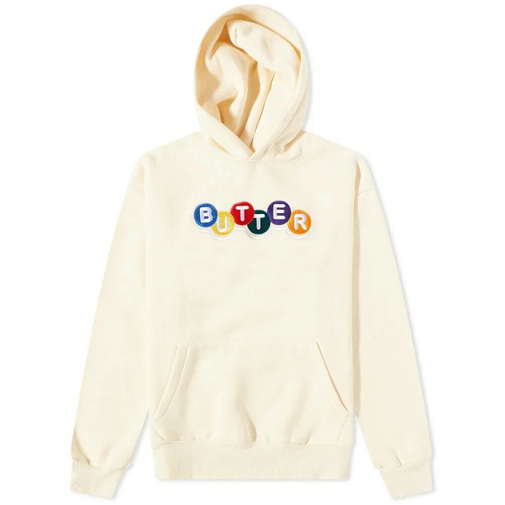 Photo: Butter Goods Men's Lottery Embroidered Hoody in Cream