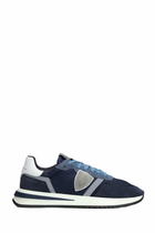 Philippe Model Tropez 2.1 Sneakers In Blue Suede And Fabric