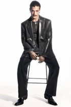Diesel Oversized blazer with coated front - Jackets - Unisex - Black