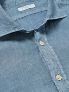 Boglioli - Cutaway-Collar Linen Shirt - Blue