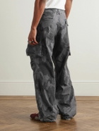 424 - Straight-Leg Camouflage-Print Cotton-Ripstop Trousers - Black