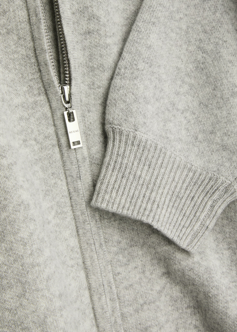 Aexae Cashmere-blend Cardigan Grey