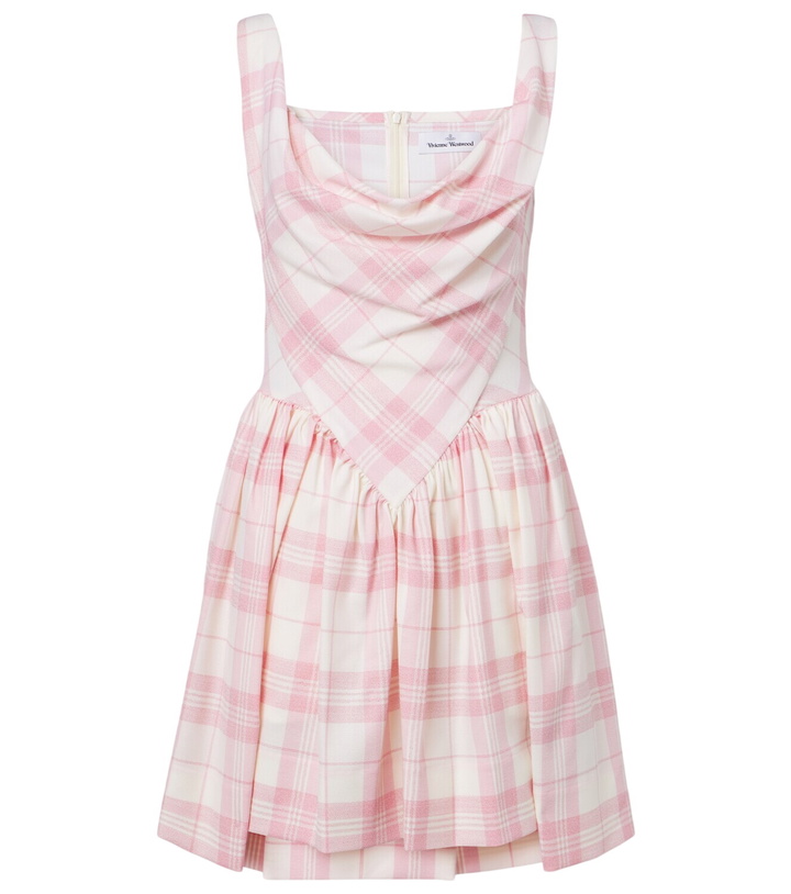 Photo: Vivienne Westwood Sunday checked wool-blend minidress