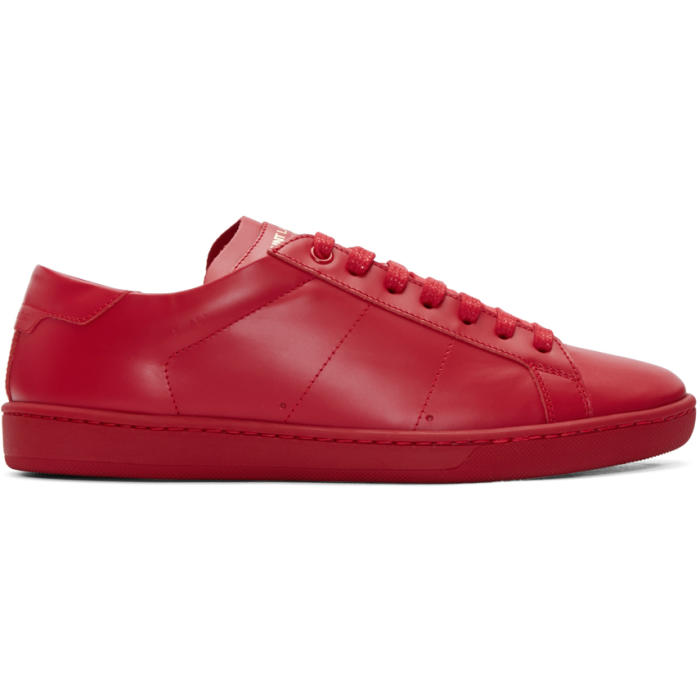 Photo: Saint Laurent Red Court Classic SL-01 Sneakers