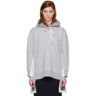 Stella McCartney Grey All is Love Side Ribbon Hoodie