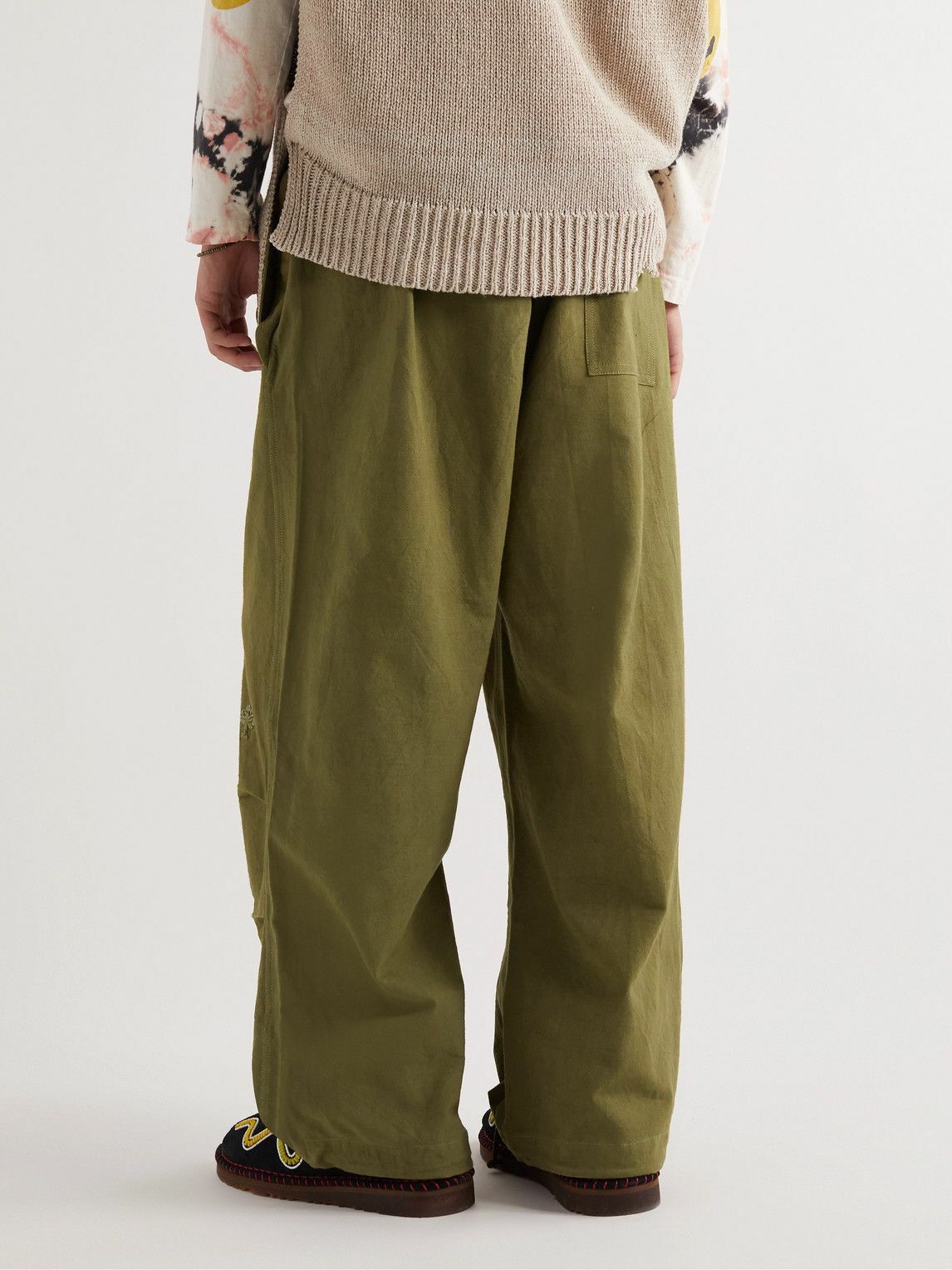 Story Mfg. - Paco Straight-Leg Organic Cotton Drawstring Trousers