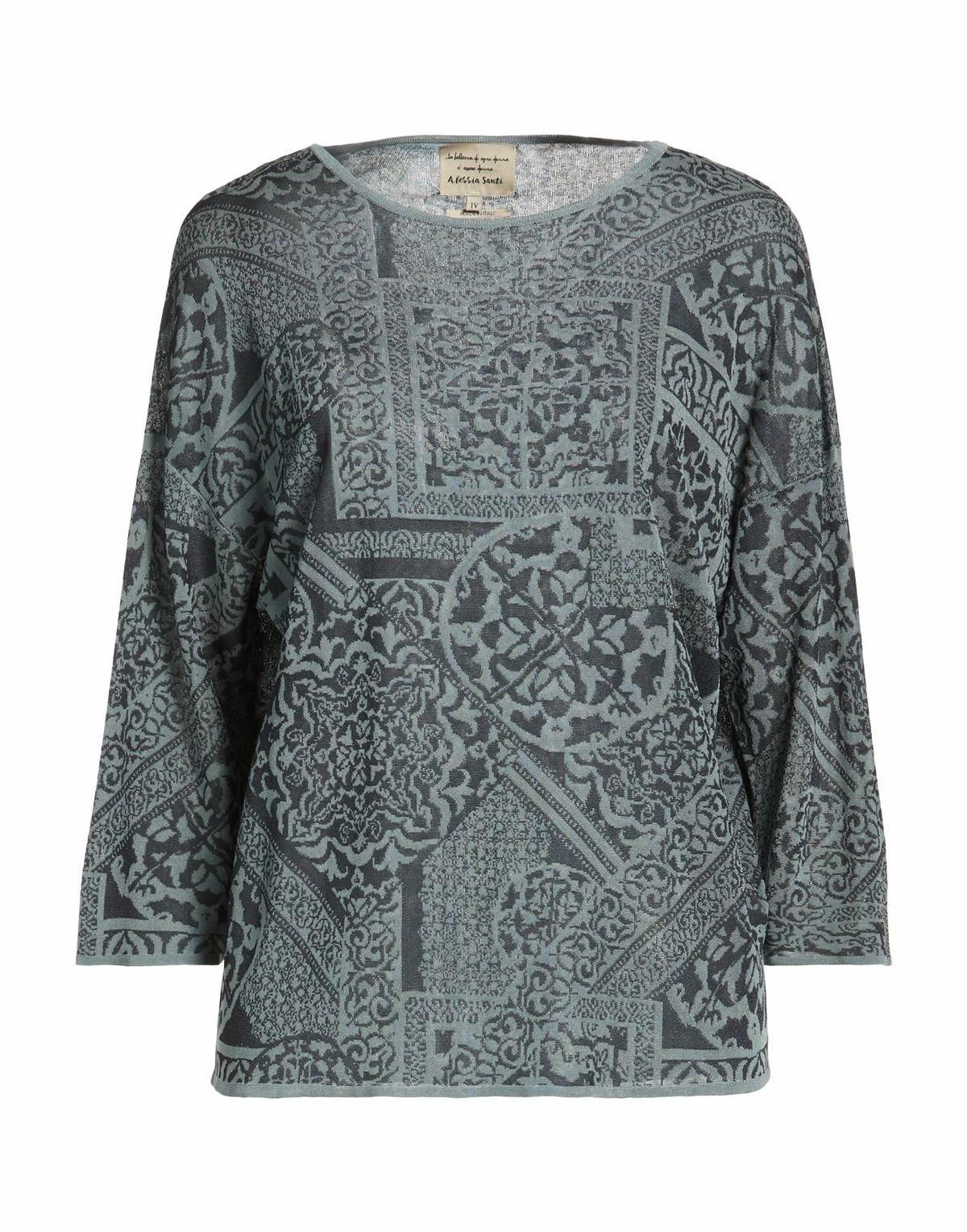 Alessia Santi Womens Sweater Slate in Blue