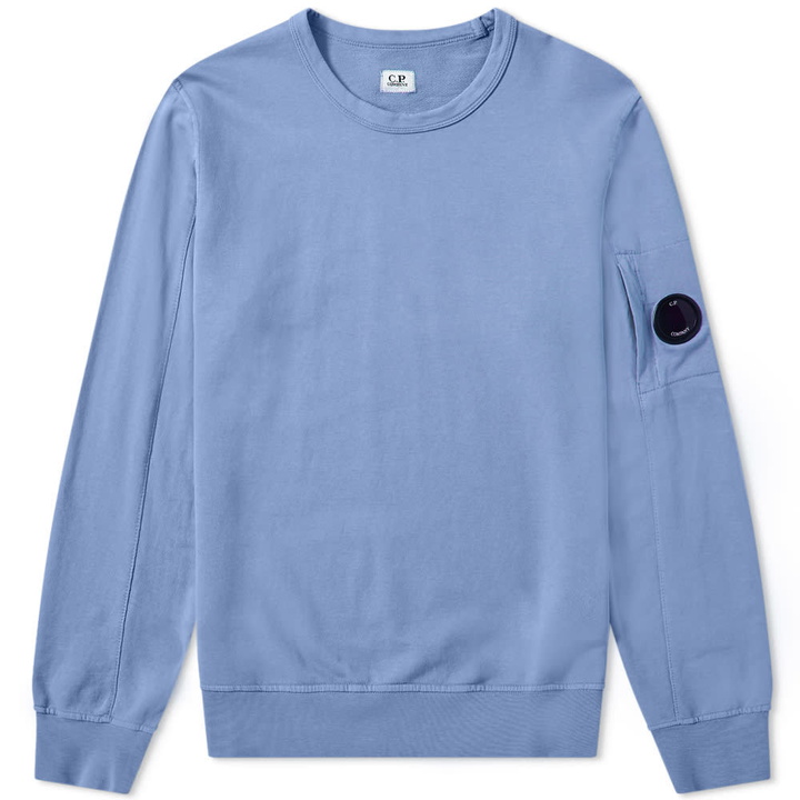 Photo: C.P. Company Light Fleece Arm Lens Crew Sweat Dutch Blue