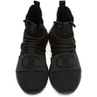 Champion Reverse Weave Black Rally Hype High-Top Sneakers