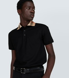 Burberry Burberry Check cotton piqué polo shirt