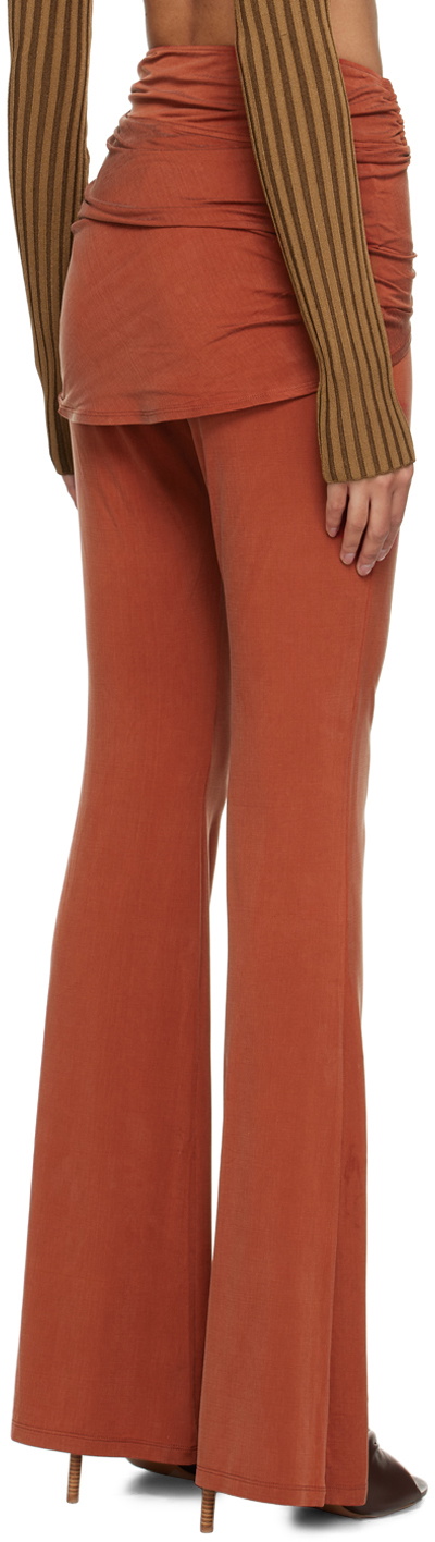 Jacquemus Orange Le Raphia 'Le Pantalon Espelho' Leggings