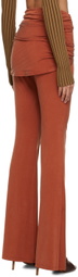 Jacquemus Orange Le Raphia 'Le Pantalon Espelho' Leggings