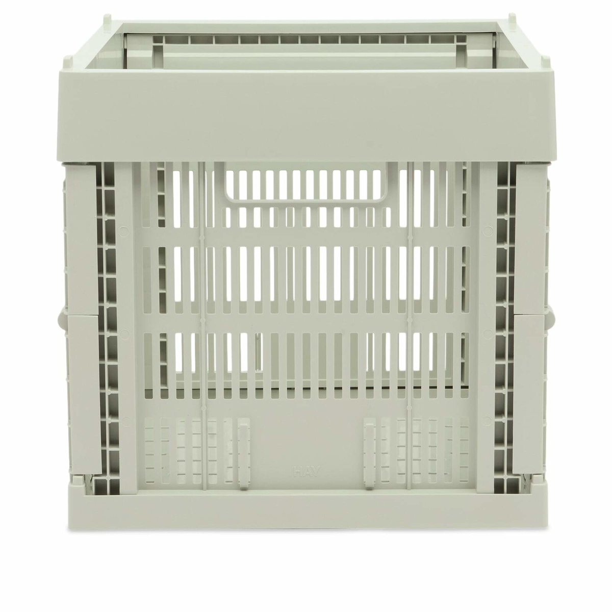 HAY Cube Recycled Colour Crate in Grey 