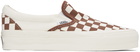 Vans Off-White & Brown Premium Slip-On 98 Sneakers