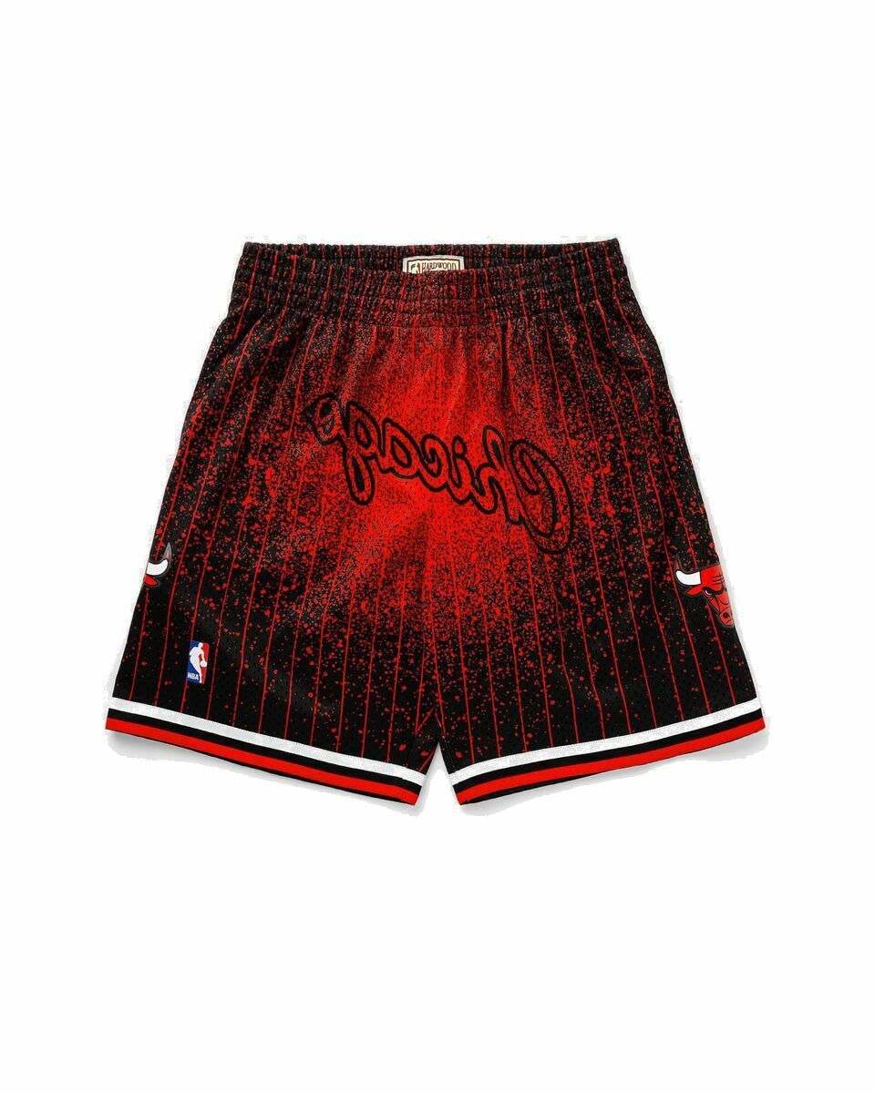 Chicago Bulls Black with Red Pinstripes JUST DON Shorts