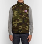 Canada Goose - Garson Slim-Fit Camouflage-Print Quilted Shell Down Gilet - Men - Green