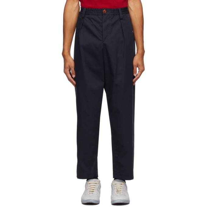 Photo: Marni Navy Gabardine Workwear Trousers